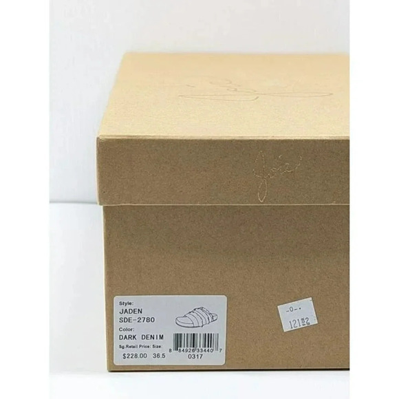 Joie Women's Jaden Dark Denim Pool Slide Sandals Size 36.5 EU (MSRP $228) - Picture 8 of 8